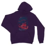 Sötétlila Harry Potter unisex kapucnis pulóver - Hogwarts Express