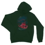 Sötétzöld Harry Potter unisex kapucnis pulóver - Hogwarts Express
