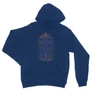 Királykék Harry Potter unisex kapucnis pulóver - Hogwarts School List 