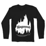 Fekete Harry Potter férfi hosszú ujjú póló - Hogwarts Silhouette