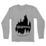 Sportszürke Harry Potter férfi hosszú ujjú póló - Hogwarts Silhouette