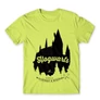 Almazöld Harry Potter férfi rövid ujjú póló - Hogwarts Silhouette