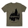Cink Harry Potter férfi rövid ujjú póló - Hogwarts Silhouette