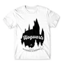 Fehér Harry Potter férfi rövid ujjú póló - Hogwarts Silhouette