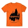 Narancs Harry Potter férfi rövid ujjú póló - Hogwarts Silhouette