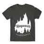 Kép 20/25 - Sötétszürke Harry Potter férfi rövid ujjú póló - Hogwarts Silhouette
