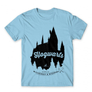 Kép 23/25 - Világoskék Harry Potter férfi rövid ujjú póló - Hogwarts Silhouette
