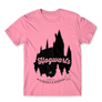 Kép 24/25 - Világos rózsaszín Harry Potter férfi rövid ujjú póló - Hogwarts Silhouette