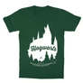 Sötétzöld Harry Potter gyerek rövid ujjú póló - Hogwarts Silhouette
