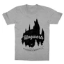 Sportszürke Harry Potter gyerek rövid ujjú póló - Hogwarts Silhouette