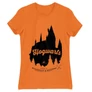 Narancs Harry Potter női rövid ujjú póló - Hogwarts Silhouette