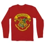 Piros Harry Potter férfi hosszú ujjú póló - Hogwarts Color