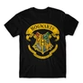 Fekete Harry Potter férfi rövid ujjú póló - Hogwarts color