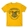Sárga Harry Potter férfi rövid ujjú póló - Hogwarts color