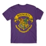 Sötétlila Harry Potter férfi rövid ujjú póló - Hogwarts color