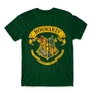Sötétzöld Harry Potter férfi rövid ujjú póló - Hogwarts color
