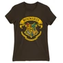 Barna Harry Potter női rövid ujjú póló - Hogwarts color