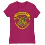 Pink Harry Potter női rövid ujjú póló - Hogwarts color