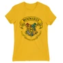 Sárga Harry Potter női rövid ujjú póló - Hogwarts color