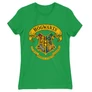 Zöld Harry Potter női rövid ujjú póló - Hogwarts color