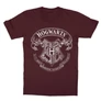 Bordó Harry Potter gyerek rövid ujjú póló - Hogwarts outline logo