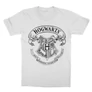 Fehér Harry Potter gyerek rövid ujjú póló - Hogwarts outline logo