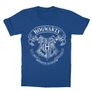 Királykék Harry Potter gyerek rövid ujjú póló - Hogwarts outline logo