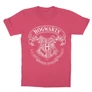 Pink Harry Potter gyerek rövid ujjú póló - Hogwarts outline logo