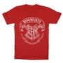 Piros Harry Potter gyerek rövid ujjú póló - Hogwarts outline logo