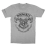 Sportszürke Harry Potter gyerek rövid ujjú póló - Hogwarts outline logo