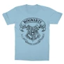 Világoskék Harry Potter gyerek rövid ujjú póló - Hogwarts outline logo