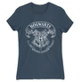 Denim Harry Potter női rövid ujjú póló - Hogwarts outline logo