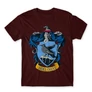 Bordó Harry Potter férfi rövid ujjú póló - Hollóhát Logo