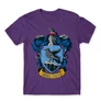 Sötétlila Harry Potter férfi rövid ujjú póló - Hollóhát Logo