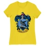 Citromsárga Harry Potter női rövid ujjú póló - Hollóhát Logo