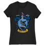 Fekete Harry Potter női rövid ujjú póló - Hollóhát Logo