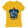 Sárga Harry Potter női rövid ujjú póló - Hollóhát Logo