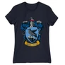 Sötétkék Harry Potter női rövid ujjú póló - Hollóhát Logo