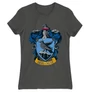 Sötétszürke Harry Potter női rövid ujjú póló - Hollóhát Logo