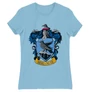 Világoskék Harry Potter női rövid ujjú póló - Hollóhát Logo
