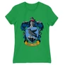 Zöld Harry Potter női rövid ujjú póló - Hollóhát Logo