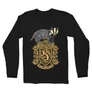 Fekete Harry Potter férfi hosszú ujjú póló - Hufflepuff