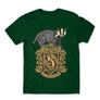 Sötétzöld Harry Potter férfi rövid ujjú póló - Hufflepuff