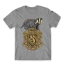Sportszürke Harry Potter férfi rövid ujjú póló - Hufflepuff