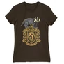 Barna Harry Potter női rövid ujjú póló - Hufflepuff