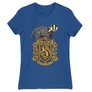 Királykék Harry Potter női rövid ujjú póló - Hufflepuff