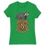 Zöld Harry Potter női rövid ujjú póló - Hufflepuff