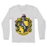 Kép 3/6 - Fehér Harry Potter férfi hosszú ujjú póló - Hugrabug Logo