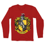 Kép 5/6 - Piros Harry Potter férfi hosszú ujjú póló - Hugrabug Logo