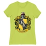 Almazöld Harry Potter női rövid ujjú póló - Hugrabug Logo